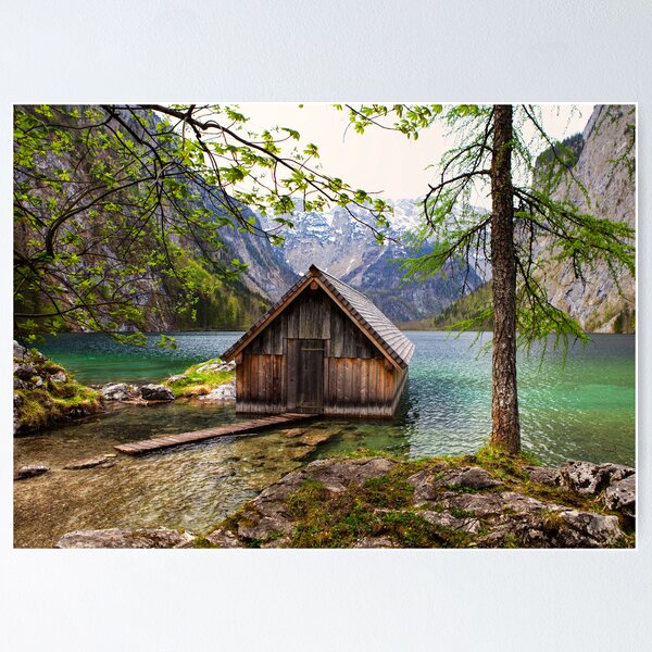 Item preview, Framed boathouse designed and sold by Béla Török.