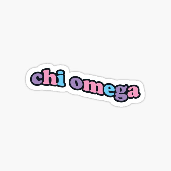 Chi Omega Sticker
