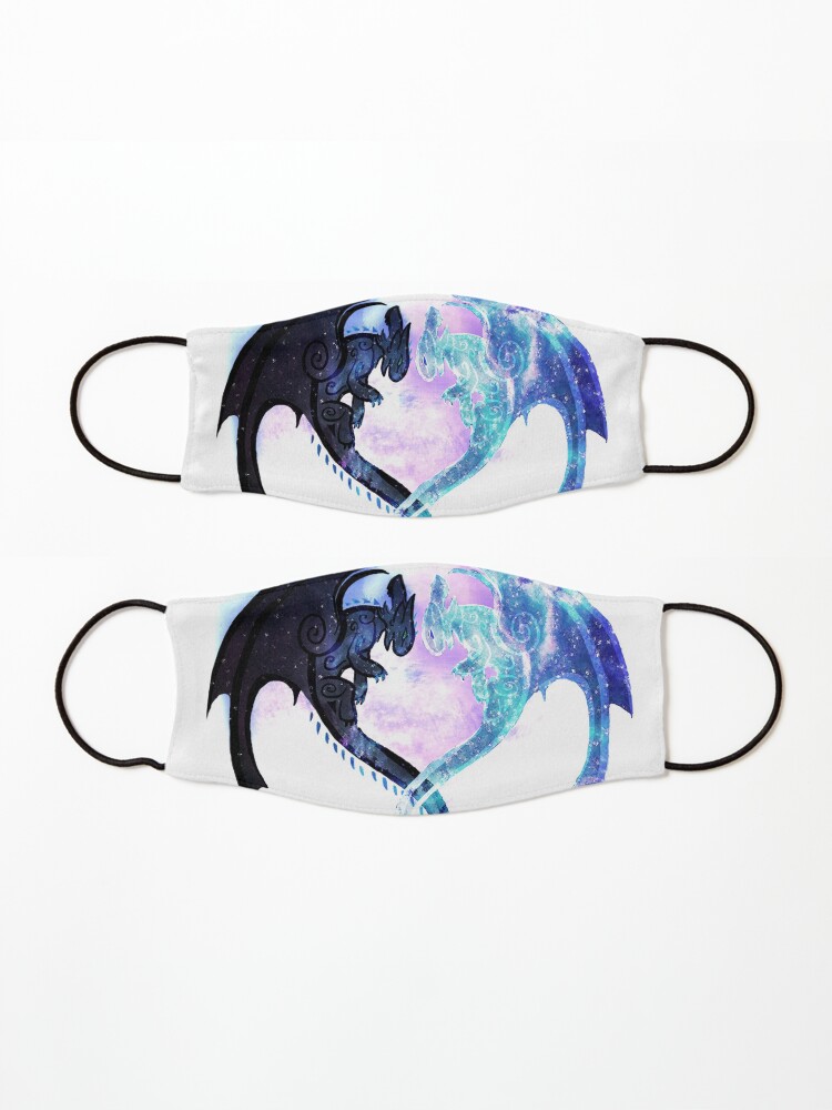 Alternate view of Dragon Heart Toothless and Light Fury Mask