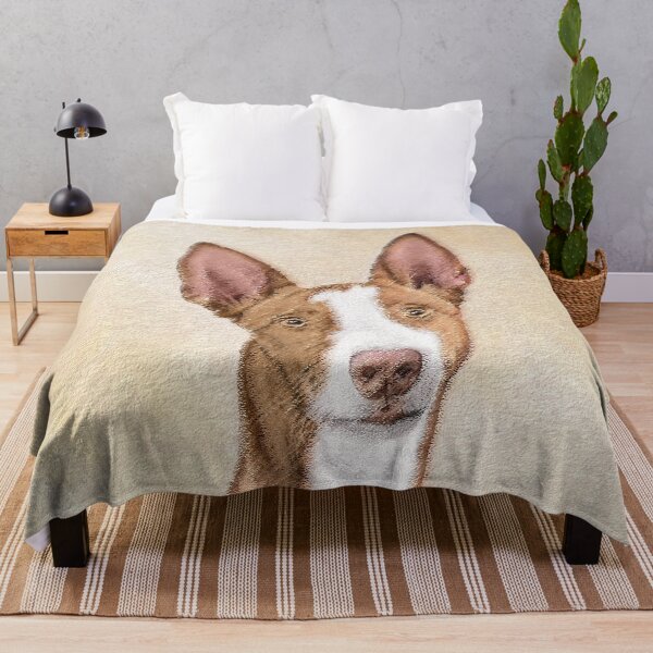 Item preview, Ibizan Hound Painting - Cute Original Dog Art designed and sold by alpendesigns.