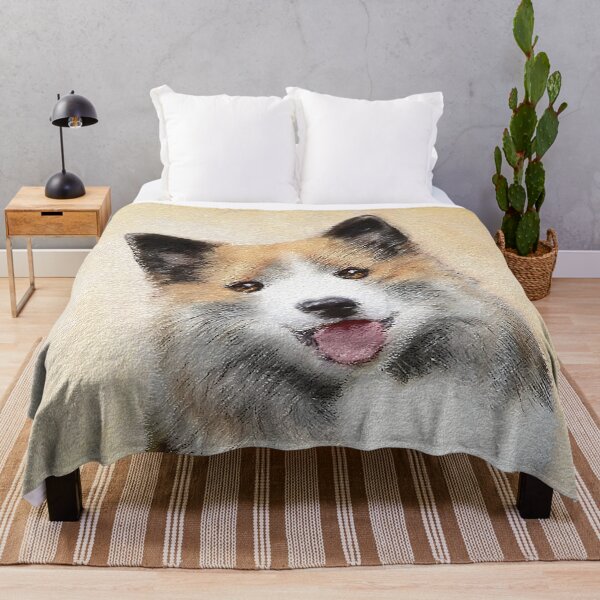 Item preview, Pintura islandesa del perro pastor - arte original lindo del perro designed and sold by alpendesigns.