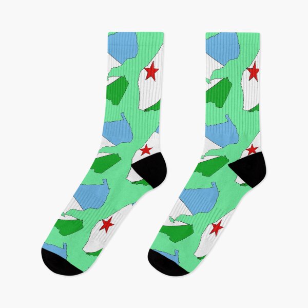 Item preview, Djibouti Map With Djiboutian Flag designed and sold by Havocgirl.
