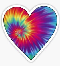 Tie-Dye Heart Sticker