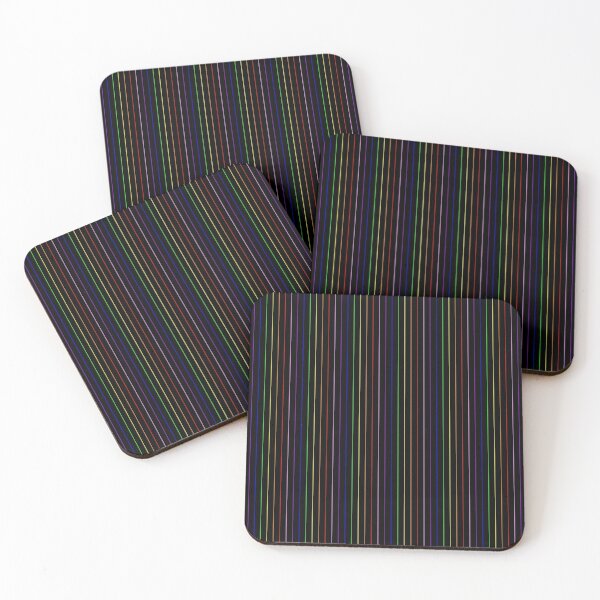 Item preview, Black with Rainbow Pinstripes designed and sold by eddyscanyon.