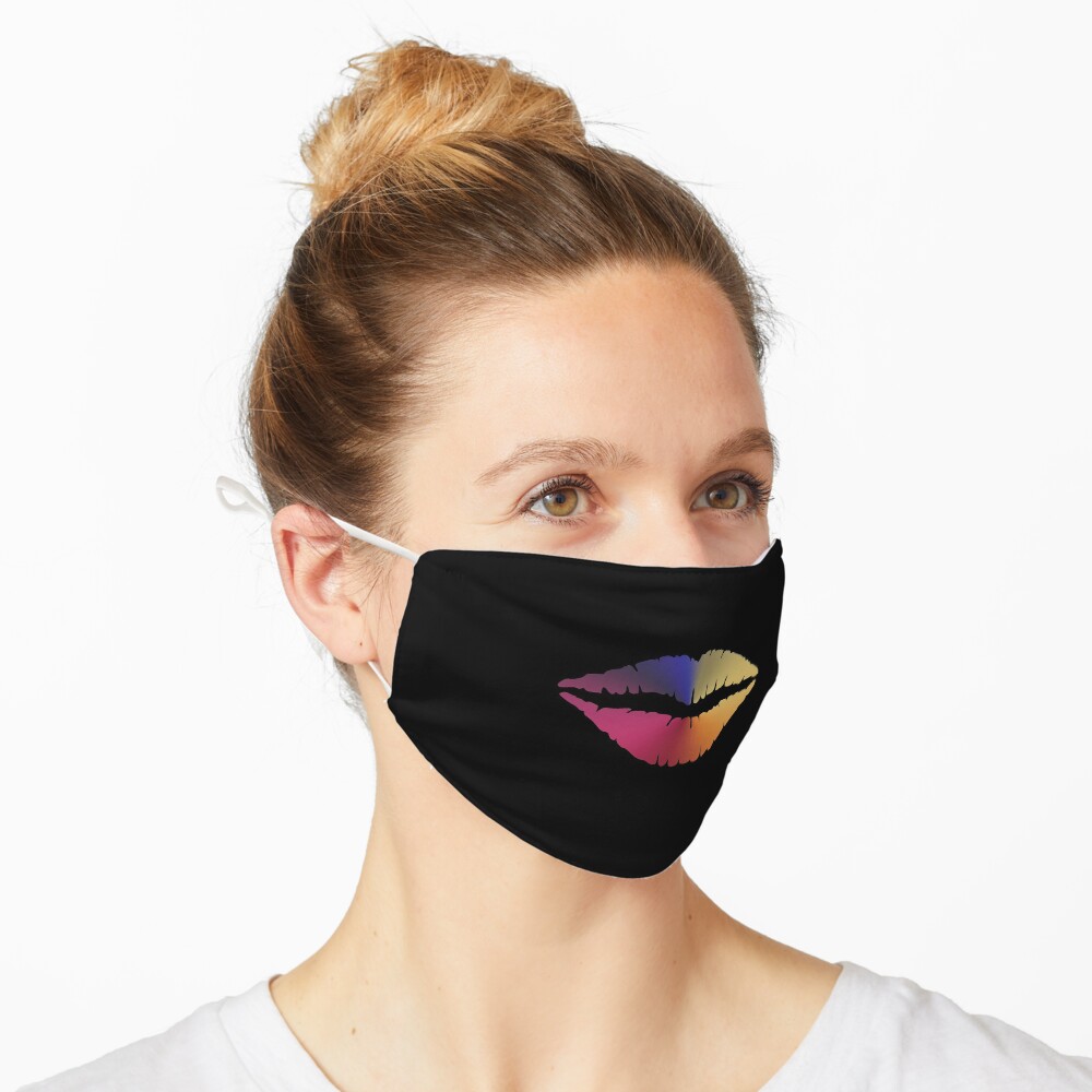 Lips Angle Gradient (Black) Mask