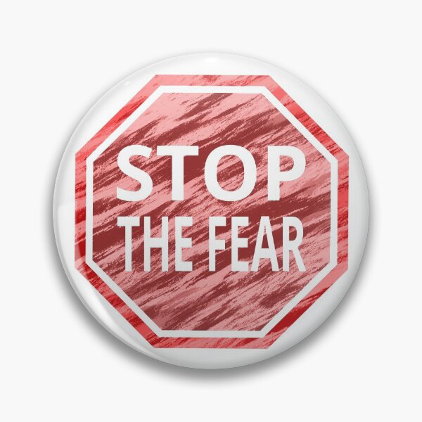 Item preview, Stop the fear sign (with cracks on a light bg) designed and sold by tuzlay.