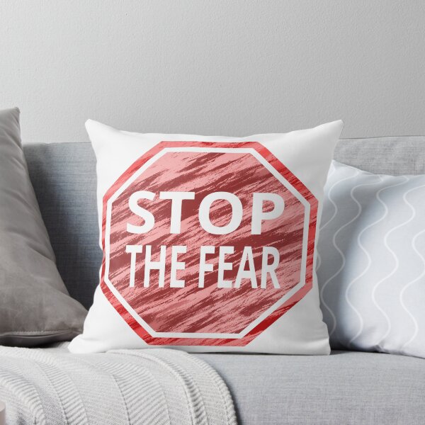 Item preview, Stop the fear sign (with cracks on a light bg) designed and sold by tuzlay.