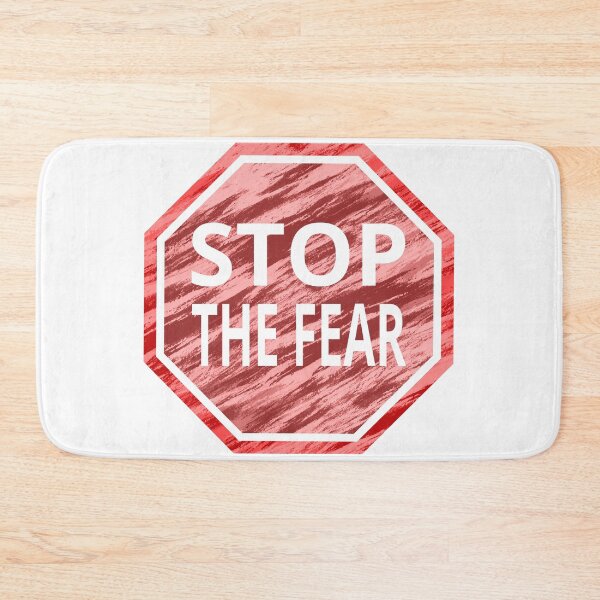 Item preview, Stop the fear sign (with cracks on a light bg) designed and sold by tuzlay.