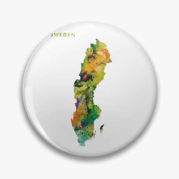 Item preview, Sweden Watercolor Map designed and sold by MonnPrint.