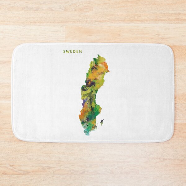 Item preview, Sweden Watercolor Map designed and sold by MonnPrint.