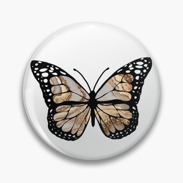 Item preview, gold marble butterfly  designed and sold by sydwallach.