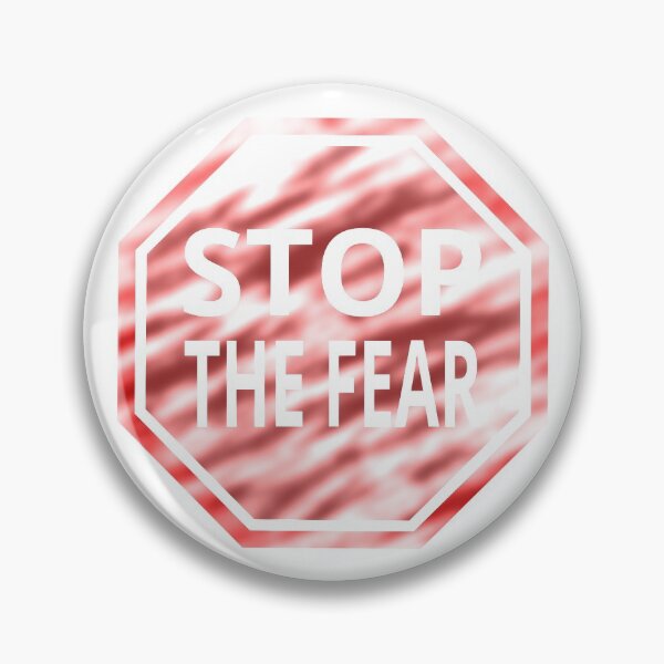 Item preview, Stop the fear sign (with spots on a light bg) designed and sold by tuzlay.