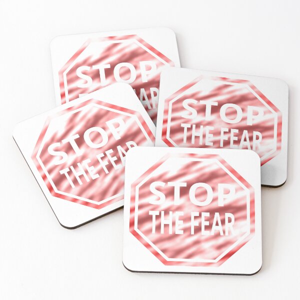 Item preview, Stop the fear sign (with spots on a light bg) designed and sold by tuzlay.