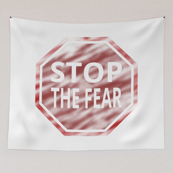 Item preview, Stop the fear sign (with spots on a light bg) designed and sold by tuzlay.