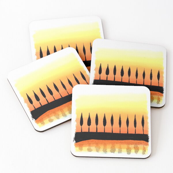 Item preview, Sunset Poplars designed and sold by Elliestrations.