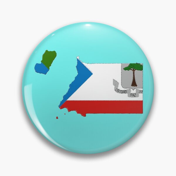 Item preview, Equatorial Guinea Map With Equatorial Guinean Flag designed and sold by Havocgirl.