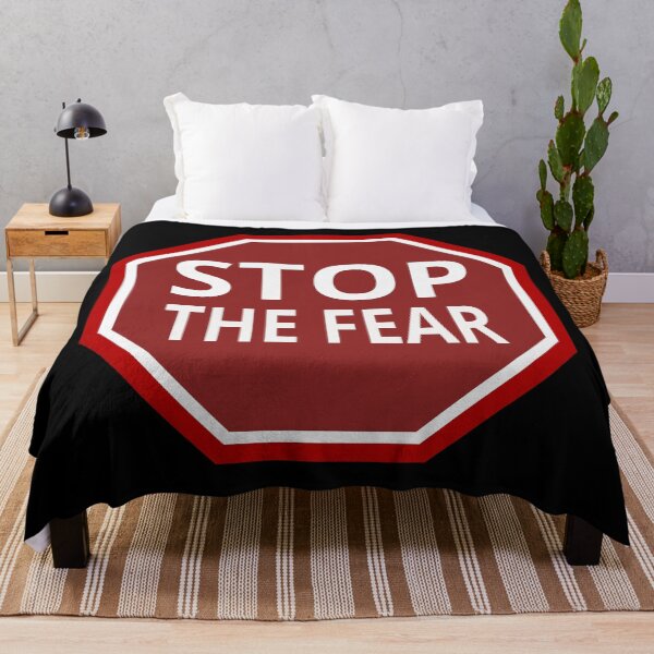 Item preview, Stop the fear sign (on a dark bg) designed and sold by tuzlay.