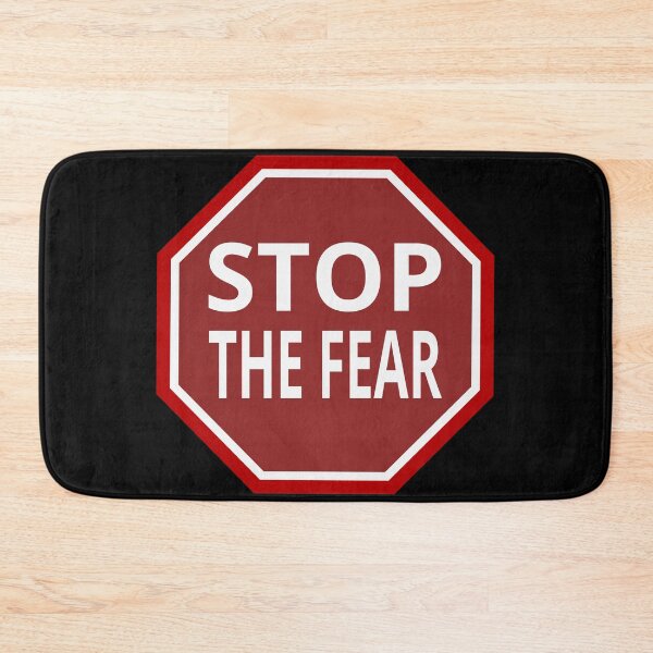 Item preview, Stop the fear sign (on a dark bg) designed and sold by tuzlay.