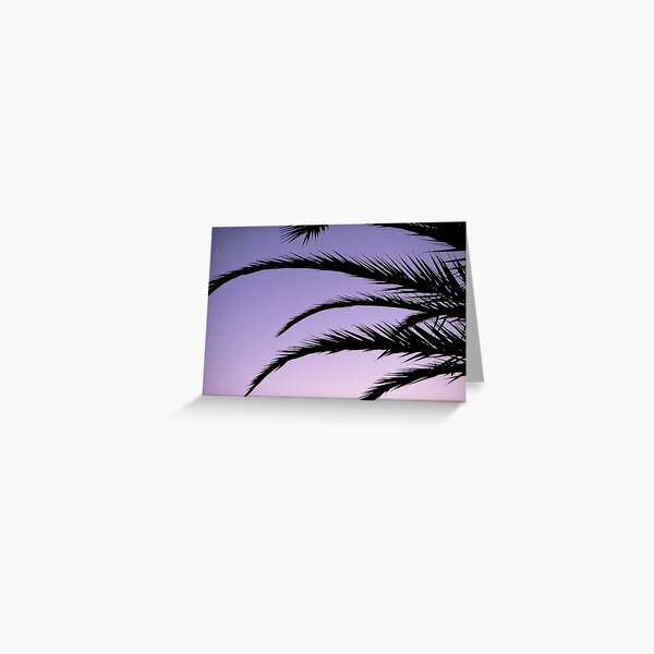 Palm tree sunset Greeting Card