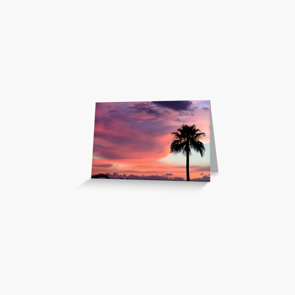 Sunset in Los Gigantes Greeting Card