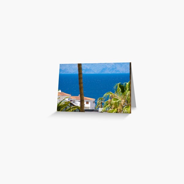 The view down to the sea Greeting Card