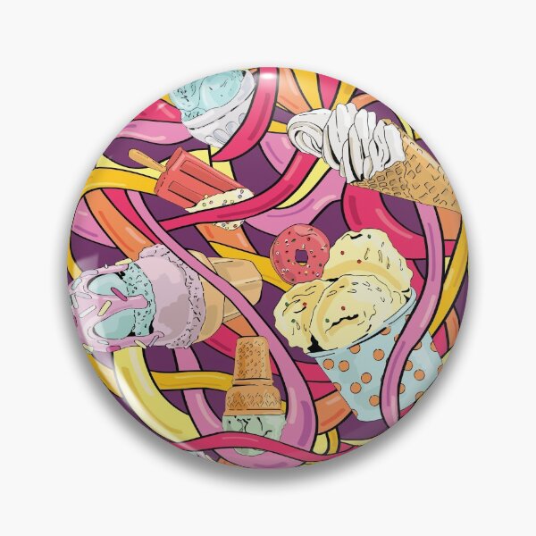 Item preview, Abstract Ice Cream Pattern designed and sold by AnastasiaDesign.
