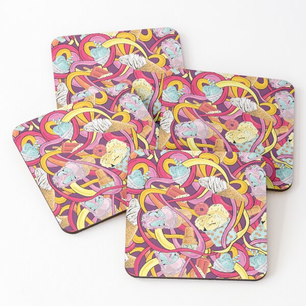 Item preview, Abstract Ice Cream Pattern designed and sold by AnastasiaDesign.
