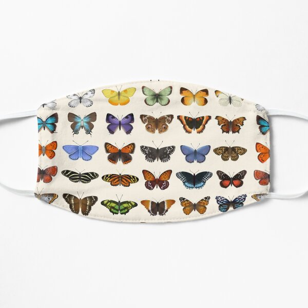 Butterflies of North America Flat Mask