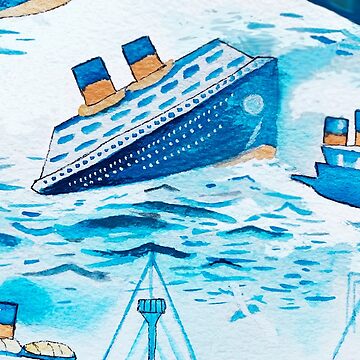 Artwork thumbnail, Ferry boats scrub cap by sincerelillyme