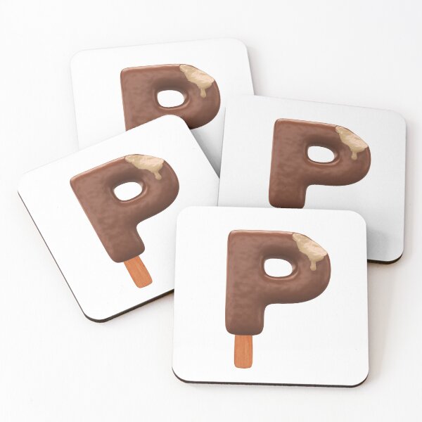 Item preview, P Ice Cream P Letter 3d Alphabet Chocolate designed and sold by HelloFromAja.