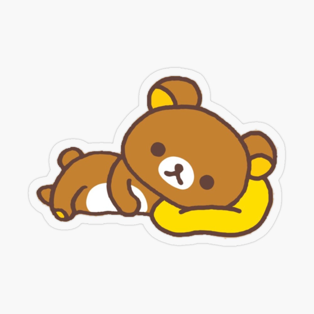 Rilakkuma Bear Staring Contest Sticker SE39103