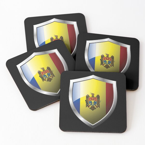 Item preview, Strong Moldova Flag Shield Country designed and sold by HelloFromAja.