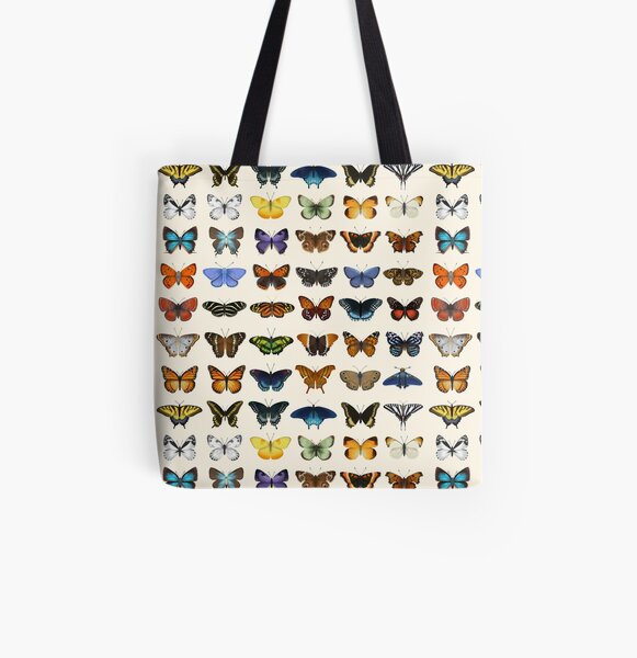 Butterflies of North America All Over Print Tote Bag