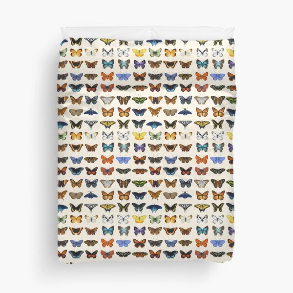 Butterflies of North America Duvet Cover