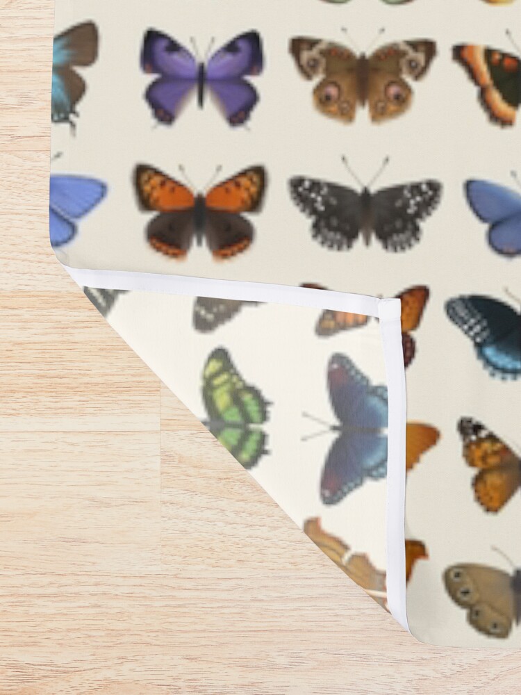 Alternate view of Butterflies of North America Shower Curtain