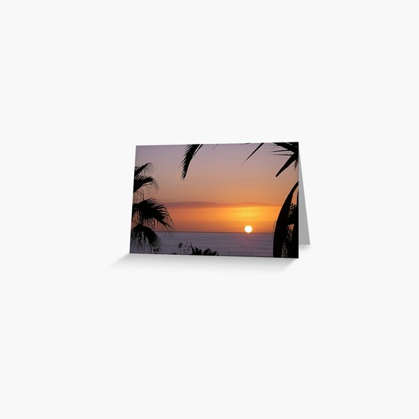 Sunset in Los Gigantes Greeting Card