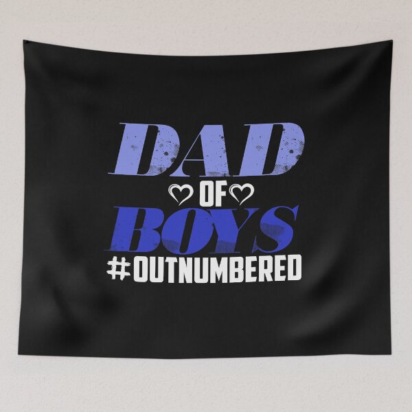 Item preview, Dad Of Boys Outnumbered:: Funny Humorous Sayings For Father's Day Gifts Idea designed and sold by cutitoutsir.