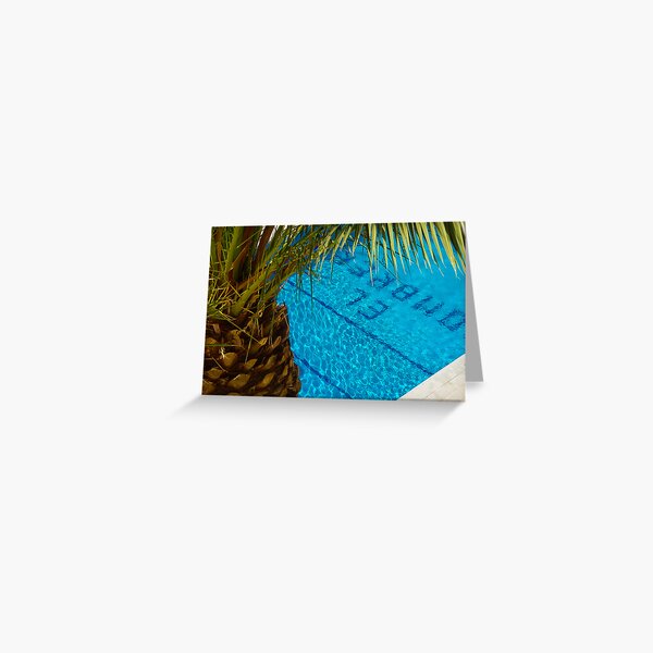 The pool at El Sombrero Greeting Card