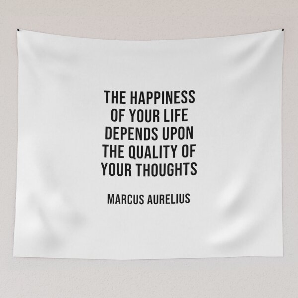 Item preview, The happiness of your life depends upon the quality of your thoughts - Marcus Aurelius Stoic Quote  designed and sold by Inspirationmotivation.