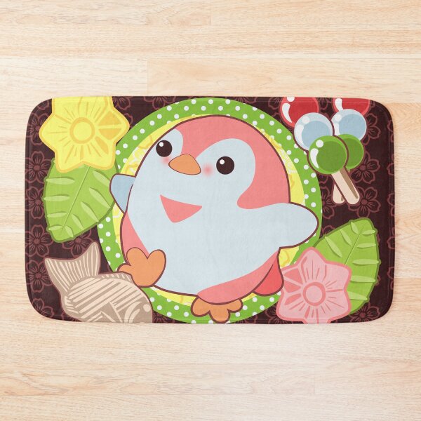 Item preview, Pink Kawaii Penguin and Wagashi designed and sold by LyddieDoodles.