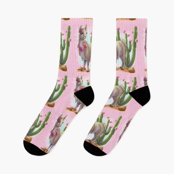 Item preview, Flower Cactus Llama designed and sold by Unicornarama.