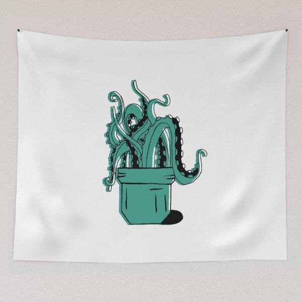 Item preview, tentacle ink art designed and sold by Ilustra Club.