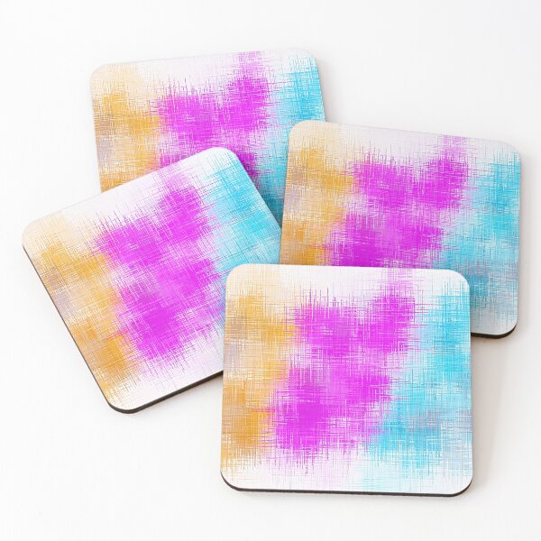Item preview, pink blue and orange painting abstract with white background designed and sold by Mrvell.