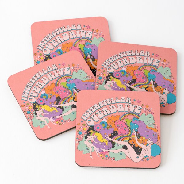FLOATING GIRLS Coasters (Set of 4)