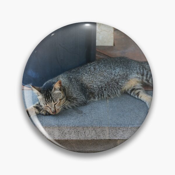 Item preview, Sleepy Tabby Cat in Bali designed and sold by sallyrose1.