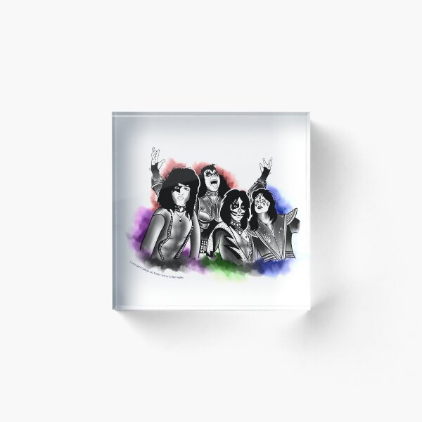 KISS - The Band - Digital Ink & Airbrush design Acrylic Block