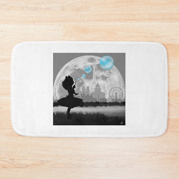 Item preview, PARIS Little Girl Making Blue Bubbles designed and sold by CreativeTigers.
