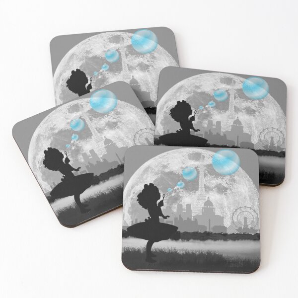 Item preview, PARIS Little Girl Making Blue Bubbles designed and sold by CreativeTigers.