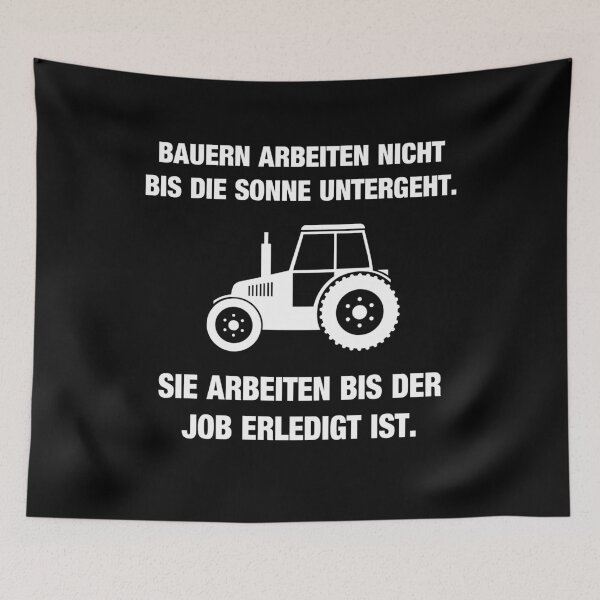 Item preview, Farmers work until the job is done - farmer saying designed and sold by Lenny Stahl.