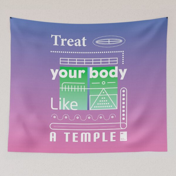 Item preview, Treat your body like a temple designed and sold by quotesonposters.